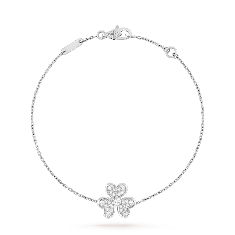 [RAFFINE]FRIVOLE SILVER FLOWER DIAMOND BRACELET