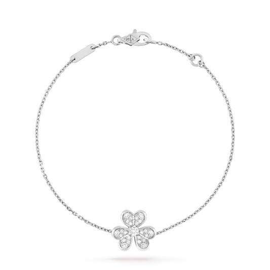 [RAFFINE]FRIVOLE SILVER FLOWER DIAMOND BRACELET