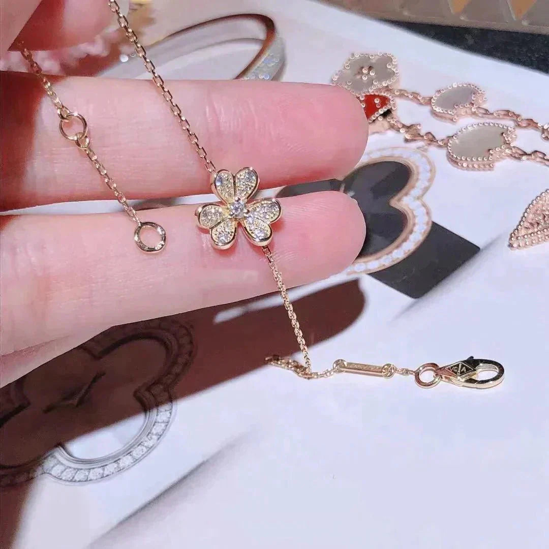 [Raffine]FRIVOLE GOLD BLUMEN DIAMANT ARMBAND