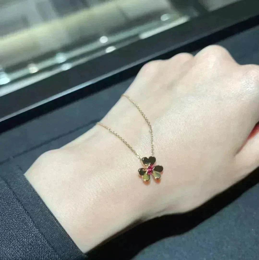 [RAFFINE]FRIVOLE GOLD FLOWER NECKLACE