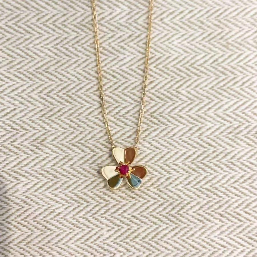 [RAFFINE]FRIVOLE GOLD FLOWER NECKLACE