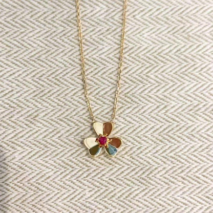 [RAFFINE]FRIVOLE GOLD FLOWER NECKLACE