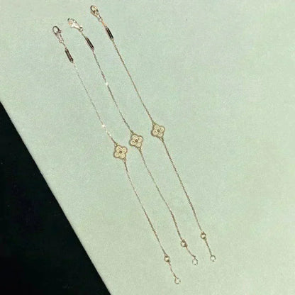 [RAFFINE]PULSERA DE TRÉBOL DE UNA SOLA FLOR
