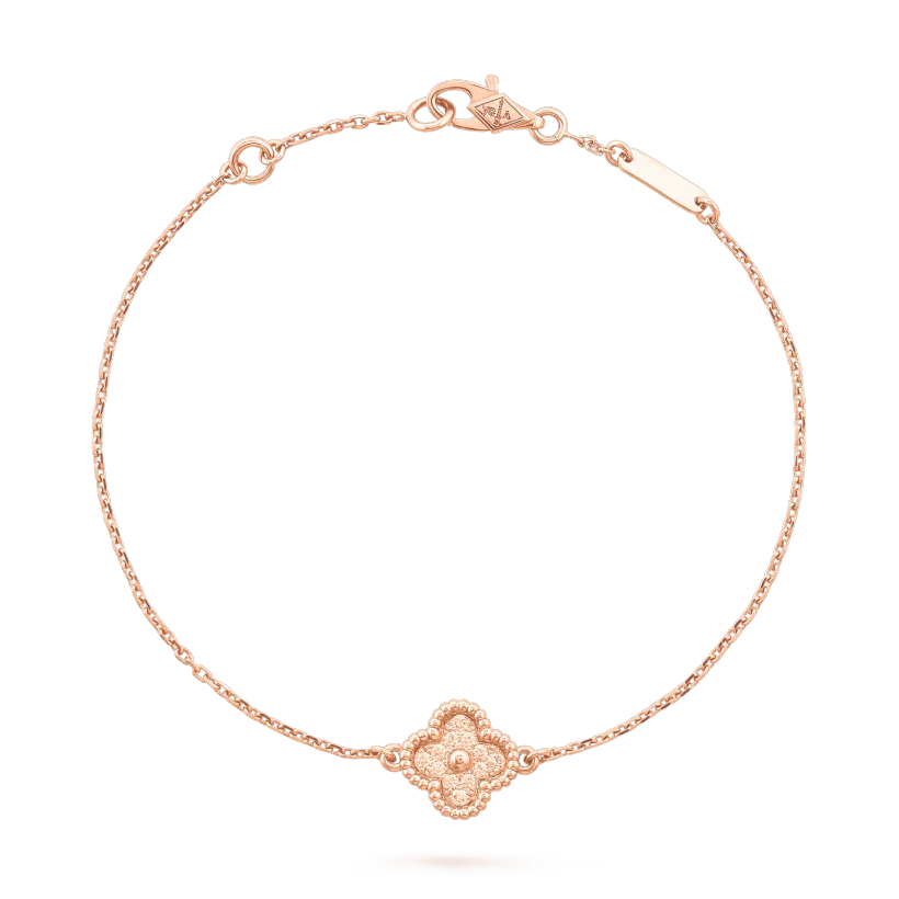 [RAFFINE]PULSERA DE TRÉBOL DE UNA SOLA FLOR