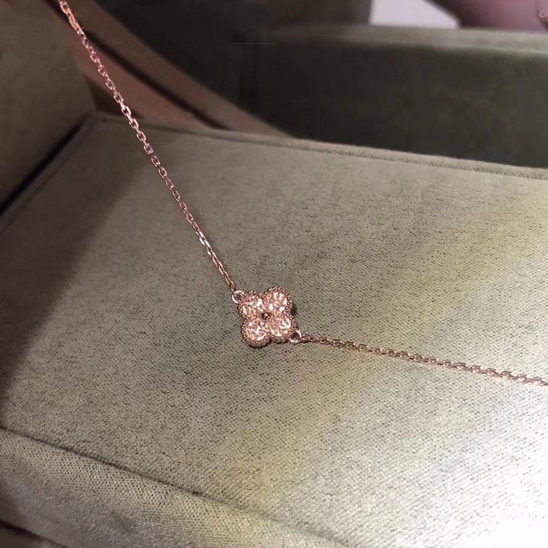 [RAFFINE]PULSERA DE TRÉBOL DE UNA SOLA FLOR