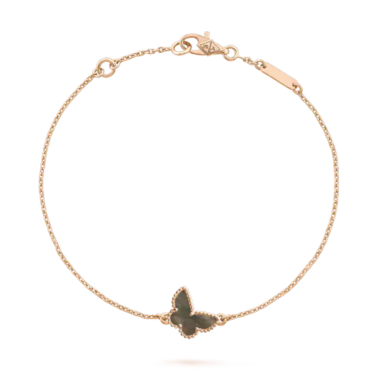 [RAFFINE]PULSERA DE MARIPOSA DE ÓNIX