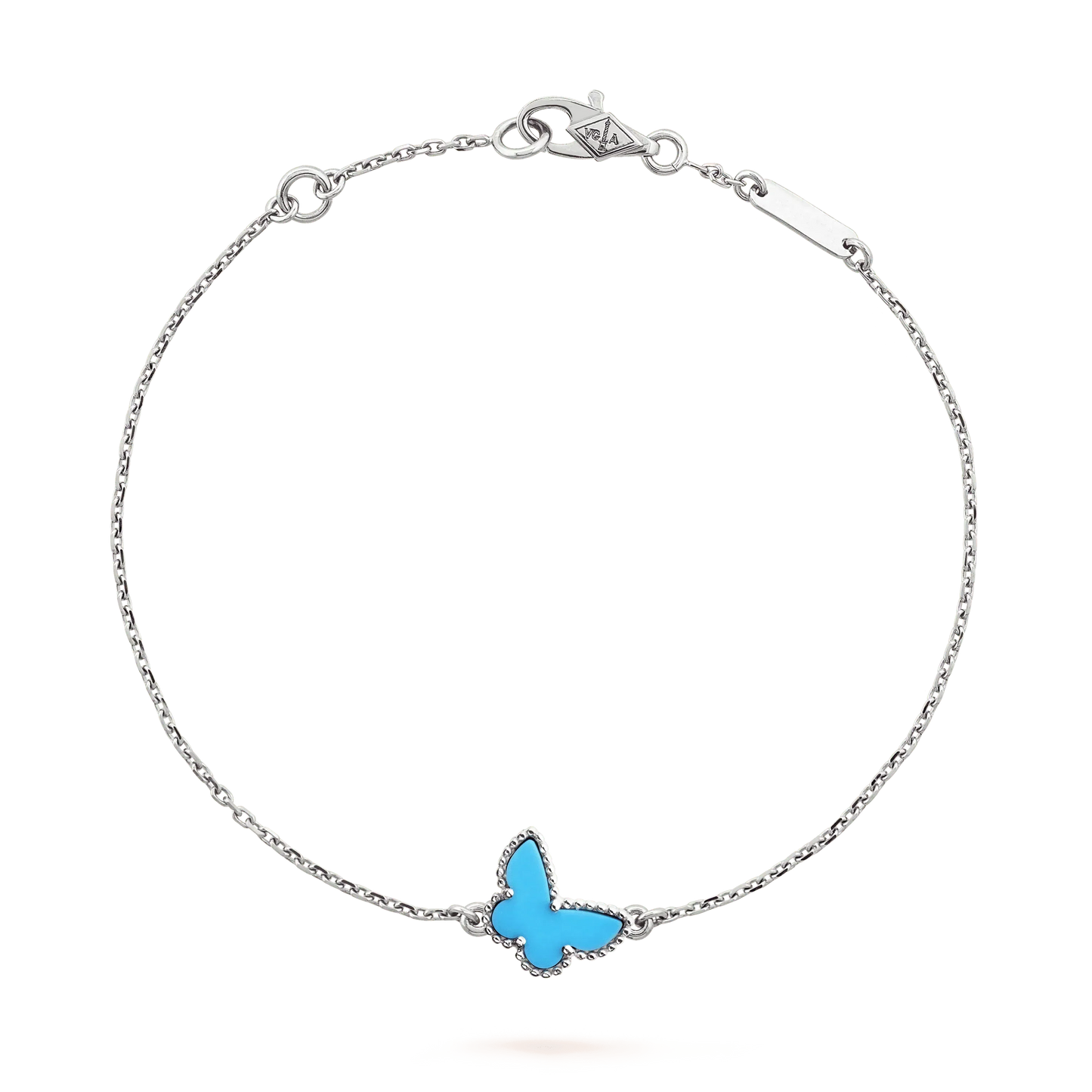 [RAFFINE]PULSERA MARIPOSA TURQUESA PLATA
