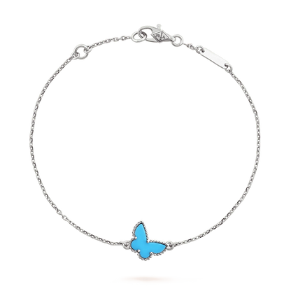 [RAFFINE]PULSERA MARIPOSA TURQUESA PLATA