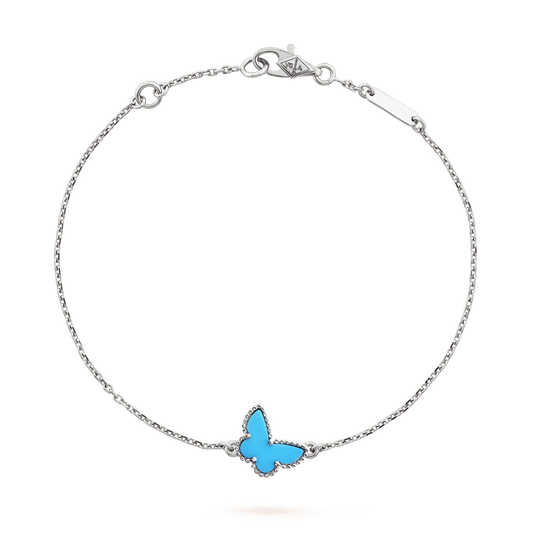 [RAFFINE]PULSERA MARIPOSA TURQUESA PLATA