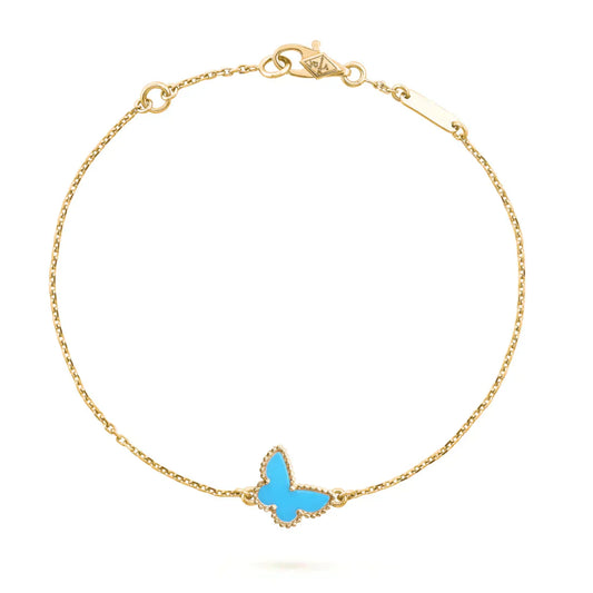 [RAFFINE]PULSERA DE MARIPOSA TURQUESA
