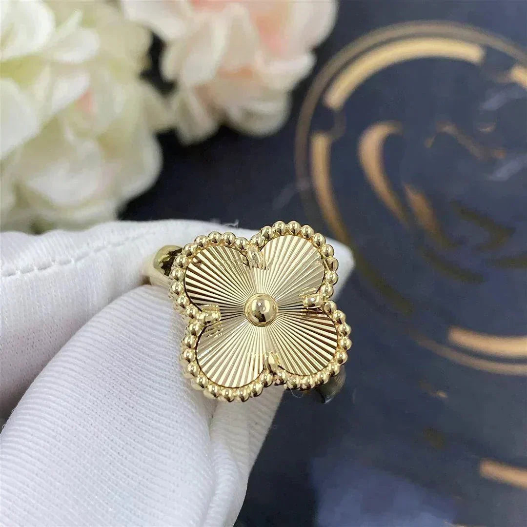 [RAFFINE]CLOVER GOLD RING