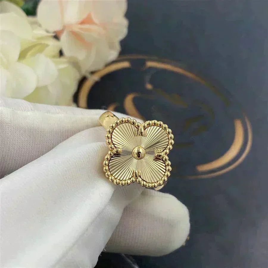 [RAFFINE]CLOVER GOLD RING