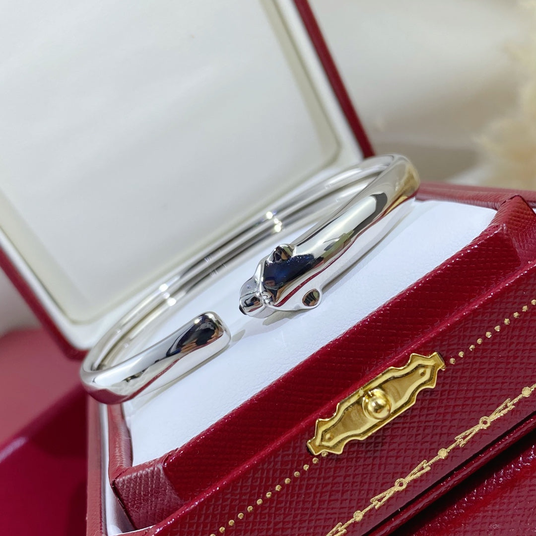 [RAFFINE]PANTHERE PULSERA ABIERTA DE PLATA