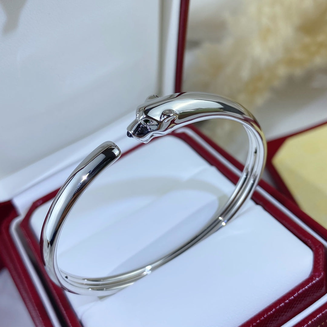 [RAFFINE]PANTHERE PULSERA ABIERTA DE PLATA