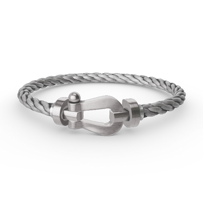 [RAFFINE]FORCE LARGE HORSESHOE NO DIAMOND BRACELET SILVER