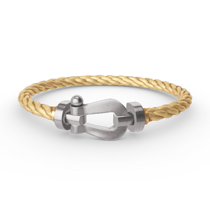 [RAFFINE]FORCE LARGE HORSESHOE NO DIAMOND BRACELET SILVER