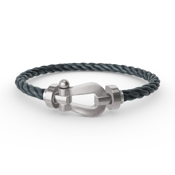 [RAFFINE]FORCE LARGE HORSESHOE NO DIAMOND BRACELET SILVER