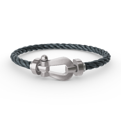 [RAFFINE]FORCE LARGE HORSESHOE NO DIAMOND BRACELET SILVER