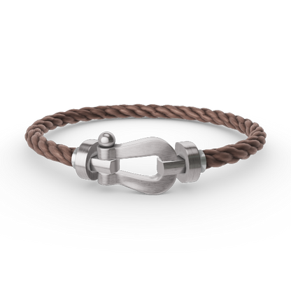 [RAFFINE]FORCE LARGE HORSESHOE NO DIAMOND BRACELET SILVER