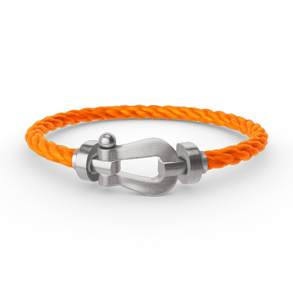 [RAFFINE]FORCE LARGE HORSESHOE NO DIAMOND BRACELET SILVER