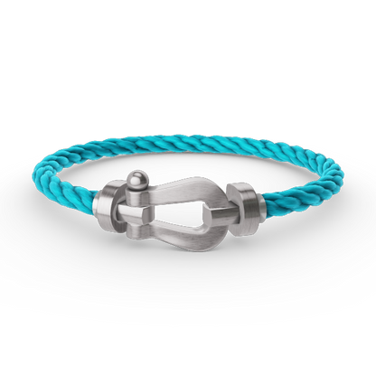 [RAFFINE]FORCE LARGE HORSESHOE NO DIAMOND BRACELET SILVER