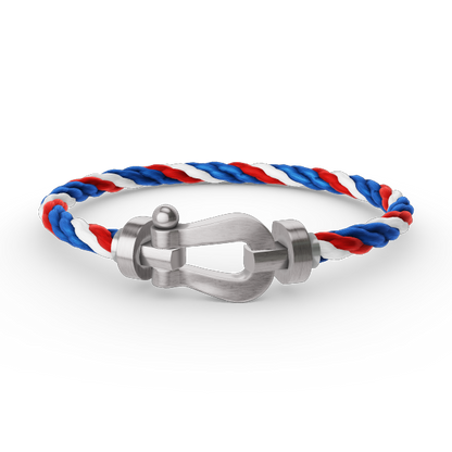[RAFFINE]FORCE LARGE HORSESHOE NO DIAMOND BRACELET SILVER