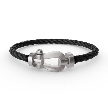 [RAFFINE]FORCE LARGE HORSESHOE NO DIAMOND BRACELET SILVER