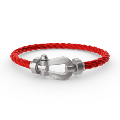 [RAFFINE]FORCE LARGE HORSESHOE NO DIAMOND BRACELET SILVER