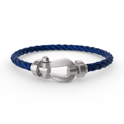 [RAFFINE]FORCE LARGE HORSESHOE NO DIAMOND BRACELET SILVER