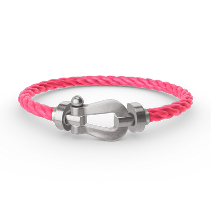 [RAFFINE]FORCE LARGE HORSESHOE NO DIAMOND BRACELET SILVER