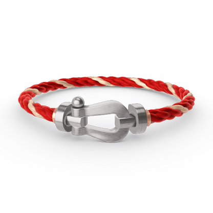 [RAFFINE]FORCE LARGE HORSESHOE NO DIAMOND BRACELET SILVER