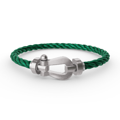 [RAFFINE]FORCE LARGE HORSESHOE NO DIAMOND BRACELET SILVER