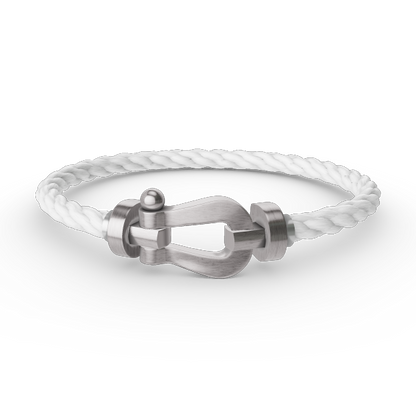 [RAFFINE]FORCE LARGE HORSESHOE NO DIAMOND BRACELET SILVER