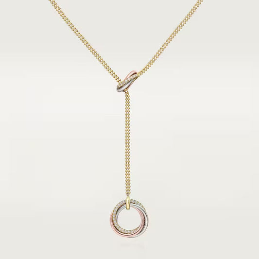 [Raffine]TRINITY DIAMONDS NECKLACE