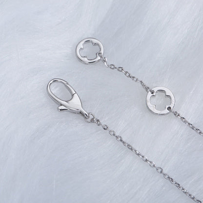 [RAFFINE] COLLAR FIOREVER CON CENTRO DE DIAMANTES