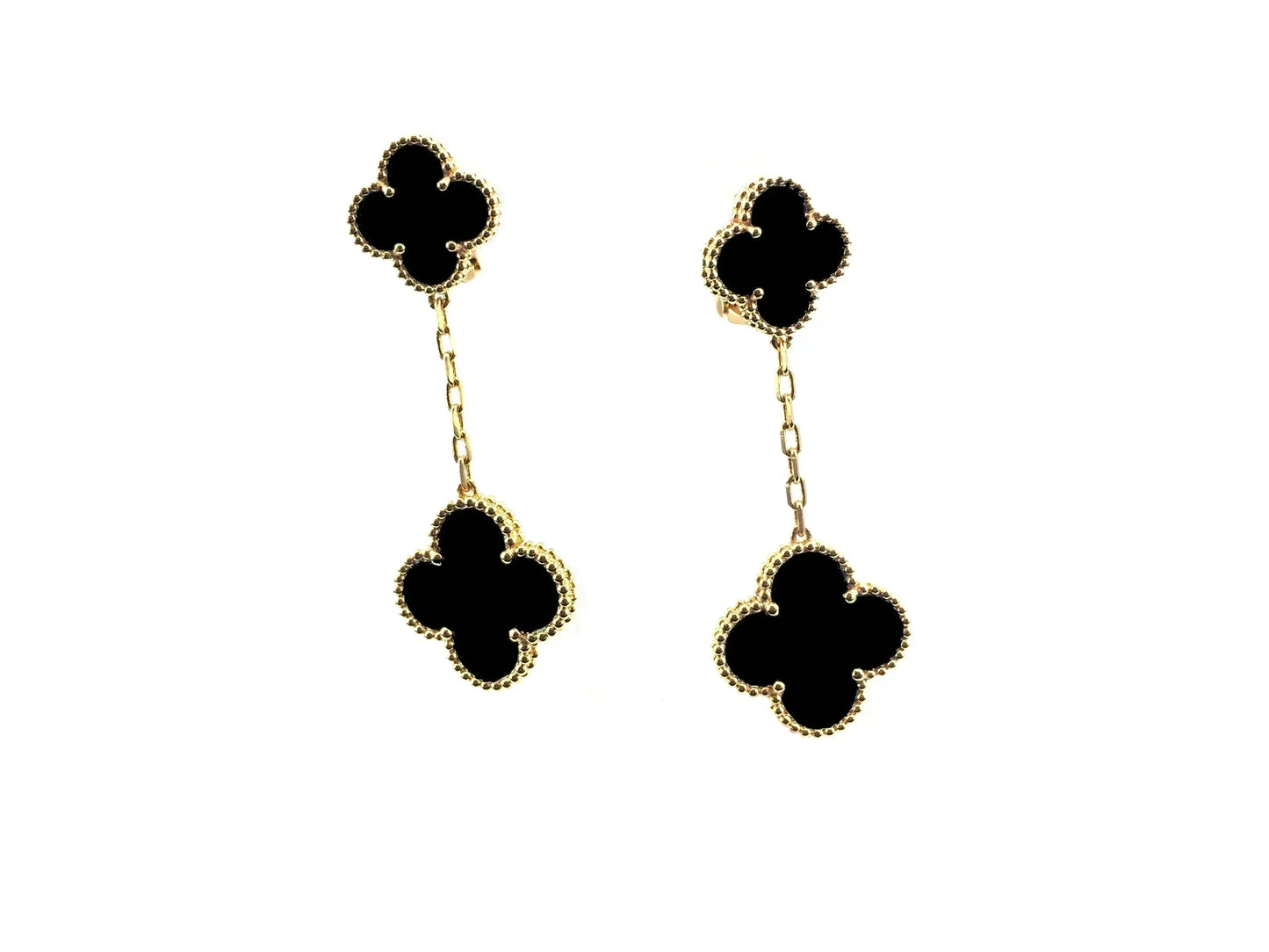 [RAFFINE]CLOVER 2 MOTIFS  EARRINGS (MULTIPLE CHOICESC
