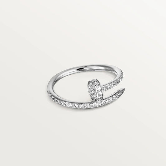 [RAFFINE]ANILLO JUSTE 1.8MM PLATA DIAMANTES