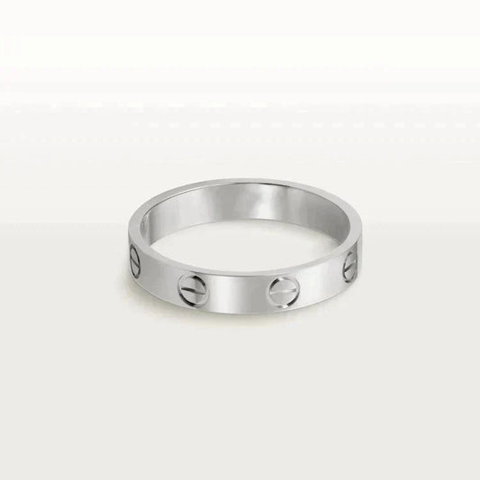 [Raffine]Liebesring 4mm 1 Diamant Silber